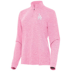 Los Angeles Dodgers Antigua Women's Mentor Lightweight Mock Neck Quarter-Zip Top - MLB
