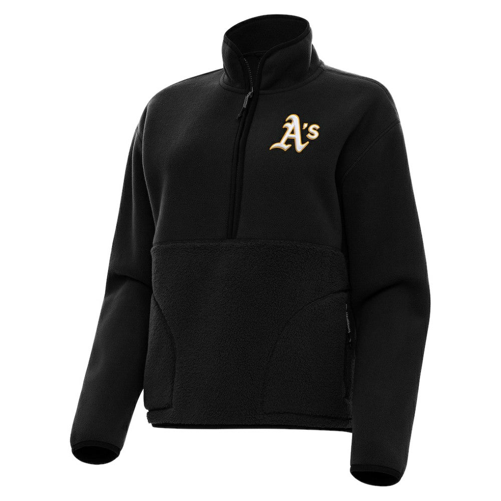 Athletics Antigua Women's Figure Half-Zip Sweatshirt - MLB