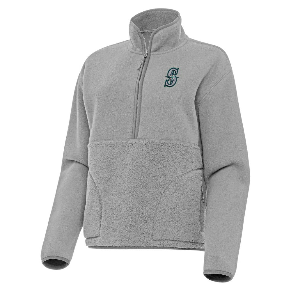 Seattle Mariners Antigua Women's Figure Half-Zip Sweatshirt - MLB