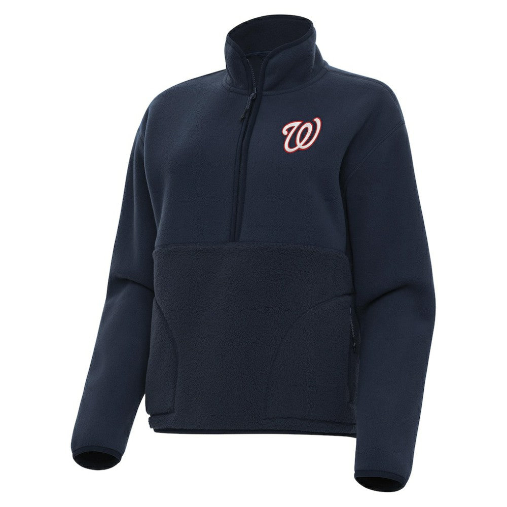 Washington Nationals Antigua Women's Figure Half-Zip Sweatshirt - MLB