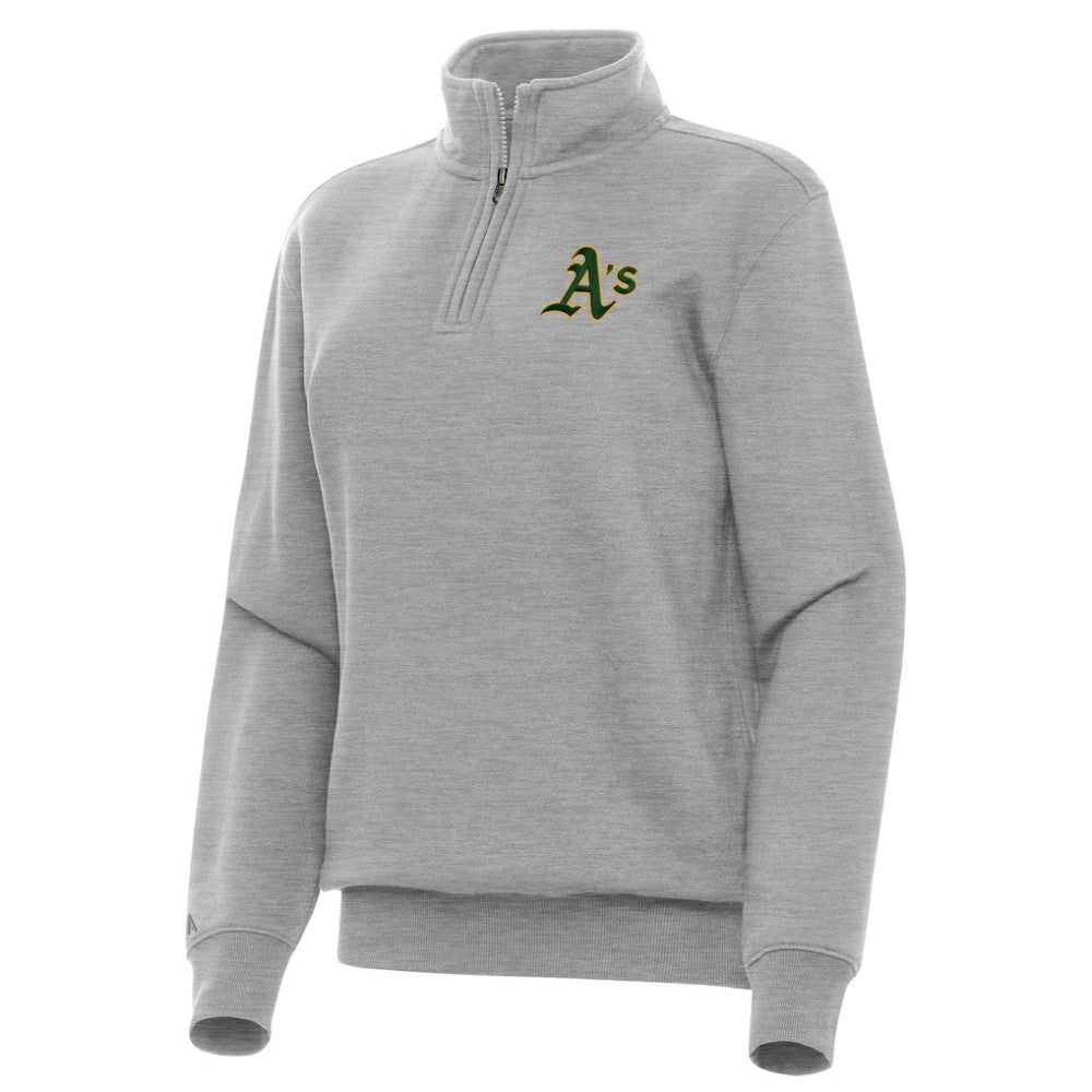 Athletics Antigua Women's Victory Quarter-Zip Sweatshirt - MLB