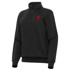 Philadelphia Phillies Antigua Women's Victory Quarter-Zip Sweatshirt - MLB