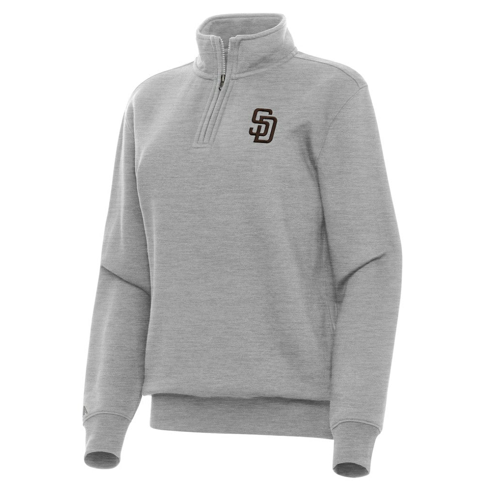 San Diego Padres Antigua Women's Victory Quarter-Zip Sweatshirt - MLB