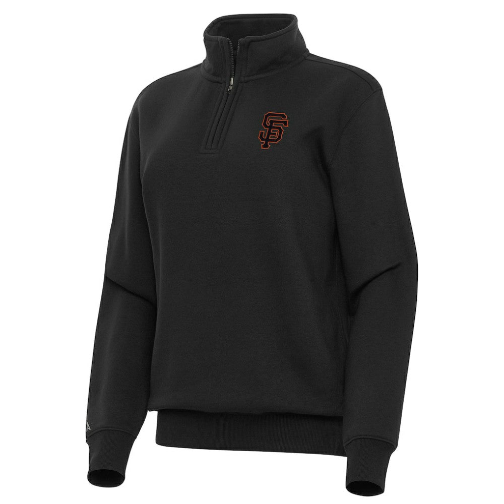 San Francisco Giants Antigua Women's Victory Quarter-Zip Sweatshirt - MLB