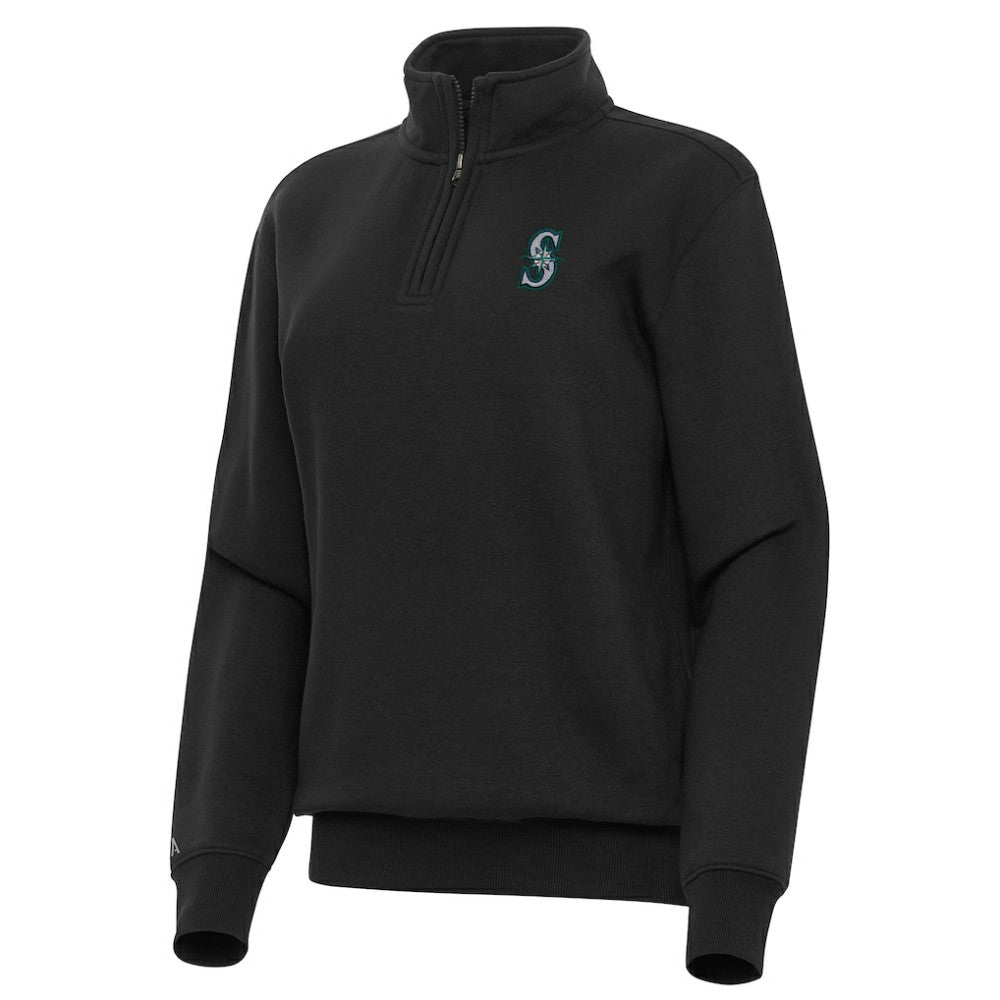 Seattle Mariners Antigua Women's Victory Quarter-Zip Sweatshirt - MLB