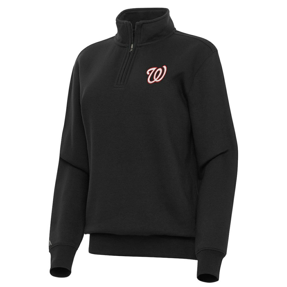 Washington Nationals Antigua Women's Victory Quarter-Zip Sweatshirt - MLB