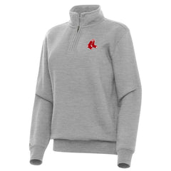 Boston Red Sox Antigua Women's Victory Quarter-Zip Sweatshirt - MLB
