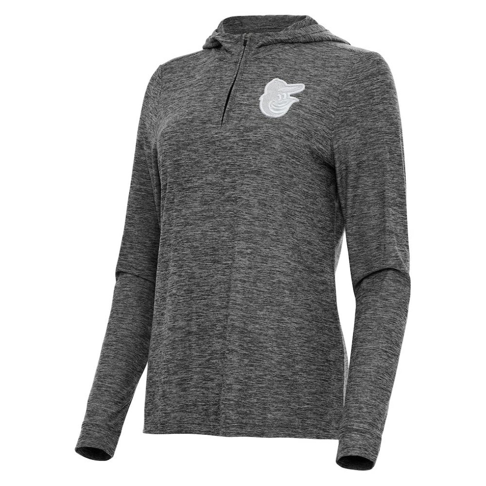 Baltimore Orioles Antigua Women's Daybreak Quarter-Zip Hoodie - MLB