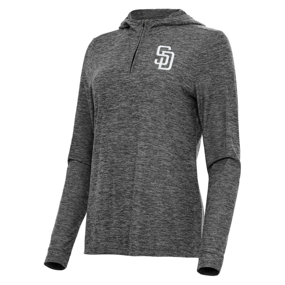 San Diego Padres Antigua Women's Daybreak Quarter-Zip Hoodie - MLB