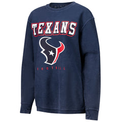 Houston Texans G-III 4Her by Carl Banks Women's Comfy Cord Pullover Sweatshirt Navy | NFL
