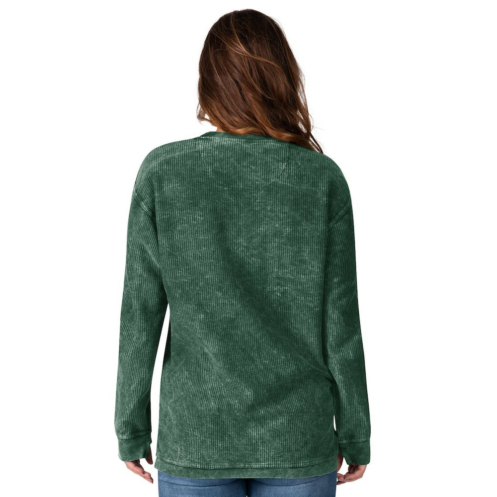 New York Jets G-III 4Her by Carl Banks Women's Comfy Cord Pullover Sweatshirt Green | NFL