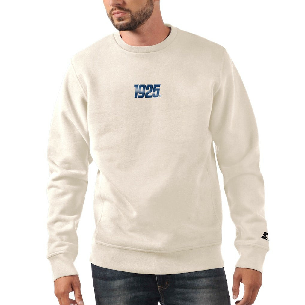 New York Giants Starter 1925 Collection Long Sleeve Pullover Sweatshirt Oatmeal | NFL