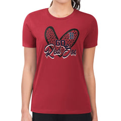 Boston Red Sox G-III 4Her by Carl Banks Women's Super-Slim Fit Lightweight Leopard Heart T-Shirt - MLB