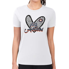 Houston Astros G-III 4Her by Carl Banks Women's Super-Slim Fit Lightweight Leopard Heart T-Shirt - MLB