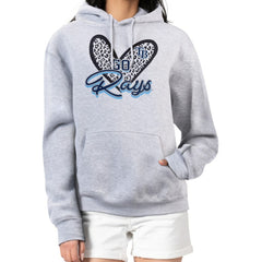 Tampa Bay Rays G-III 4Her by Carl Banks Women's Leopard Heart Pullover Hoodie - MLB