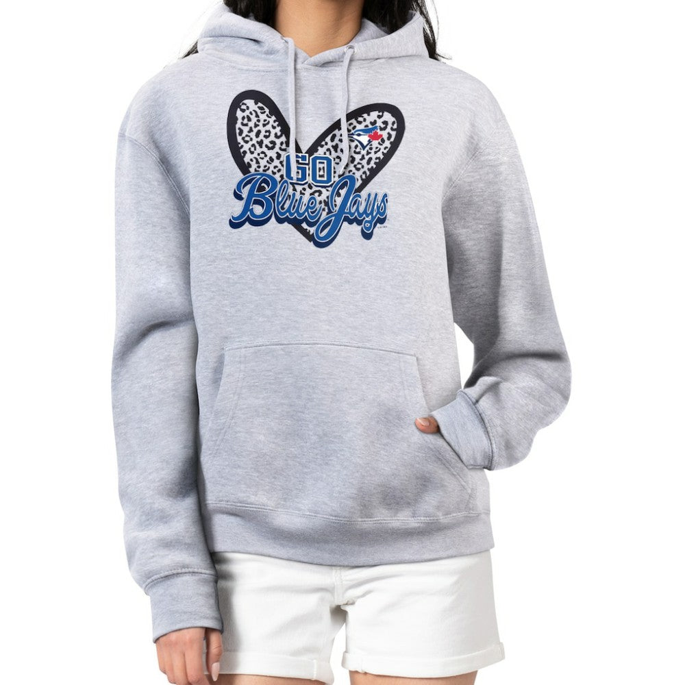 Toronto Blue Jays G-III 4Her by Carl Banks Women's Leopard Heart Pullover Hoodie - MLB