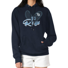 Tampa Bay Rays G-III 4Her by Carl Banks Women's Leopard Heart Pullover Hoodie - MLB