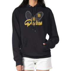 San Diego Padres G-III 4Her by Carl Banks Women's Leopard Heart Pullover Hoodie - MLB