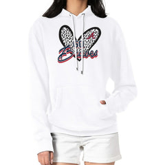 Atlanta Braves G-III 4Her by Carl Banks Women's Leopard Heart Pullover Hoodie - MLB