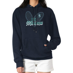 Seattle Mariners G-III 4Her by Carl Banks Women's Leopard Heart Pullover Hoodie - MLB