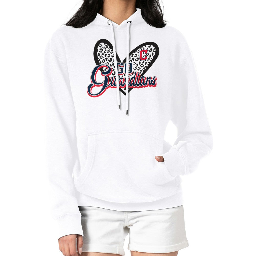 Cleveland Guardians G-III 4Her by Carl Banks Women's Leopard Heart Pullover Hoodie - MLB