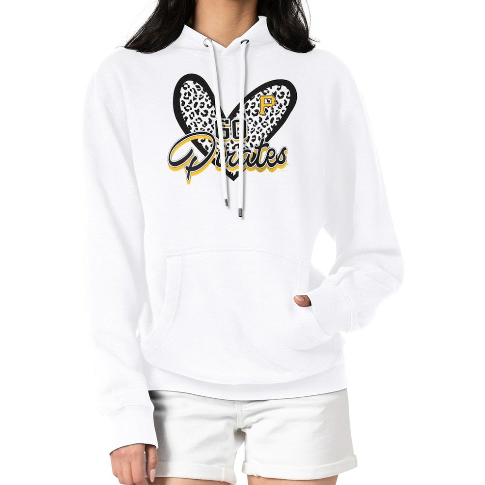 Pittsburgh Pirates G-III 4Her by Carl Banks Women's Leopard Heart Pullover Hoodie - MLB
