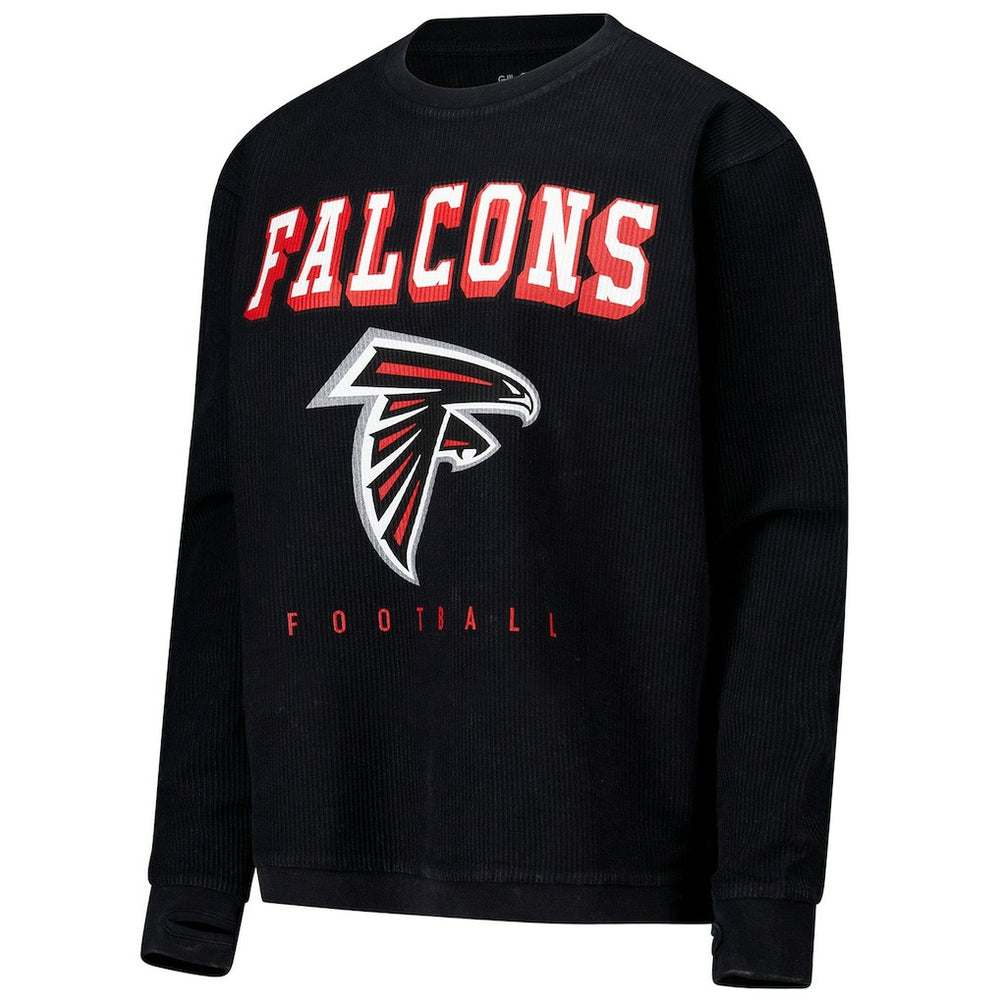 Atlanta Falcons G-III 4Her by Carl Banks Women's Comfy Cord Pullover Sweatshirt Black | NFL