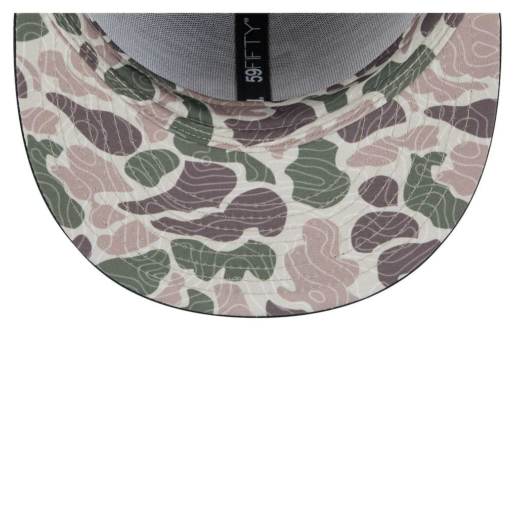 Philadelphia 76ers Camo Print UV 59FIFTY Fitted Hat Black - NBA