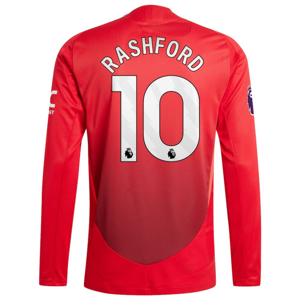Marcus Rashford Manchester United 2024/25 Home Long Sleeve Player Jersey Red - FIFA World CUP