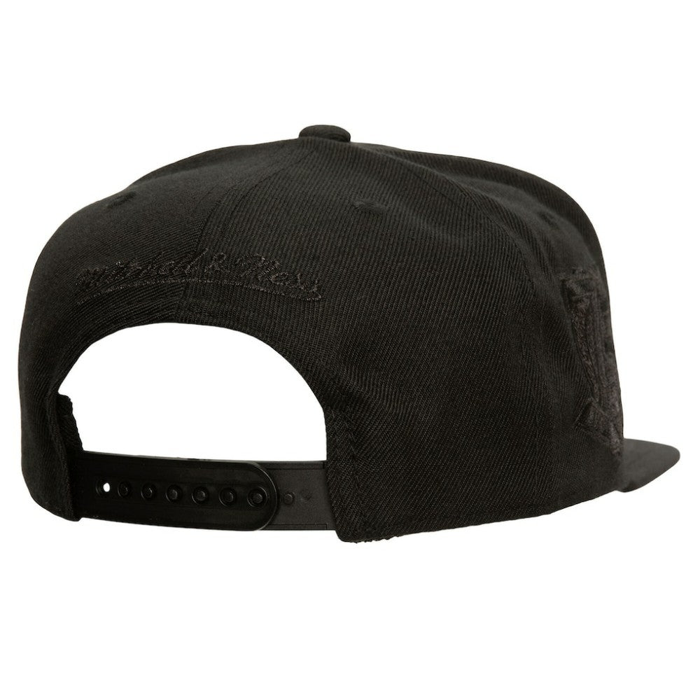 New York Rangers Mitchell & Ness Soul Strike Pearl Tonal Snapback Hat - Black - NHL