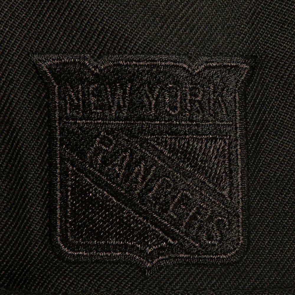 New York Rangers Mitchell & Ness Soul Strike Pearl Tonal Snapback Hat - Black - NHL