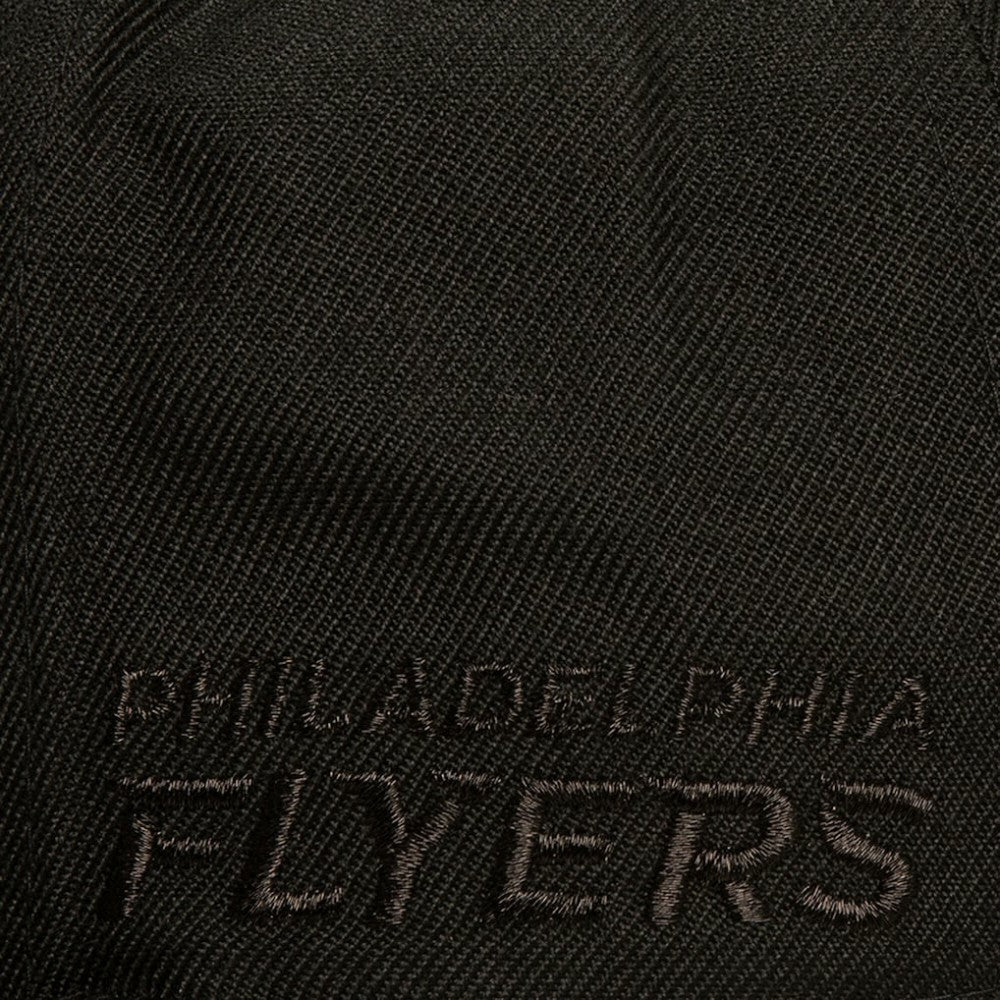 Philadelphia Flyers Mitchell & Ness Soul Strike Pearl Tonal Snapback Hat - Black - NHL