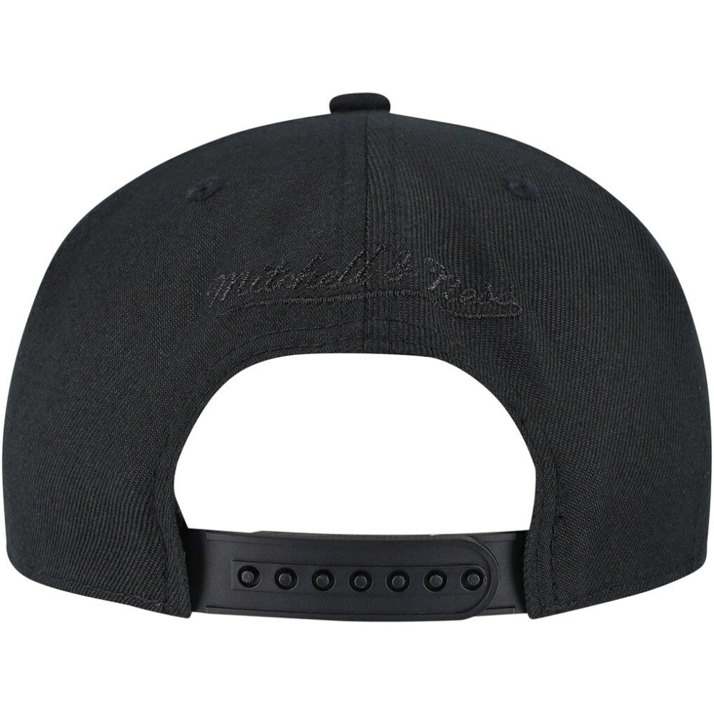 Pittsburgh Penguins Mitchell & Ness Soul Strike Pearl Tonal Snapback Hat - Black - NHL