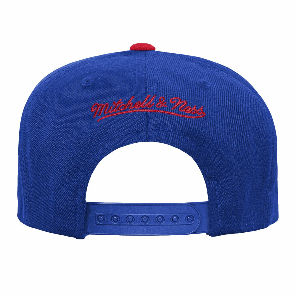 Sacramento Kings Youth Team Logo Two-Tone Flatbrim Snapback Hat Blue/Red - NBA