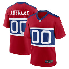 New York Giants Alternate Game Custom Jersey Century Red | Nike for Sale