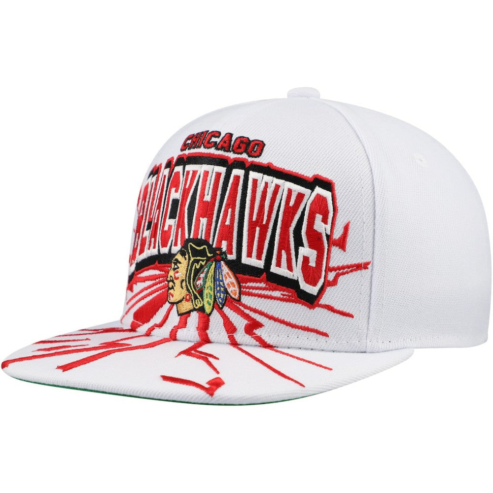Chicago Blackhawks Mitchell & Ness Youth After Shock Snapback Hat - White - NHL