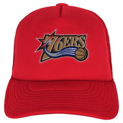 Philadelphia 76ers Youth Core Evergreen Trucker Adjustable Hat Red - NBA