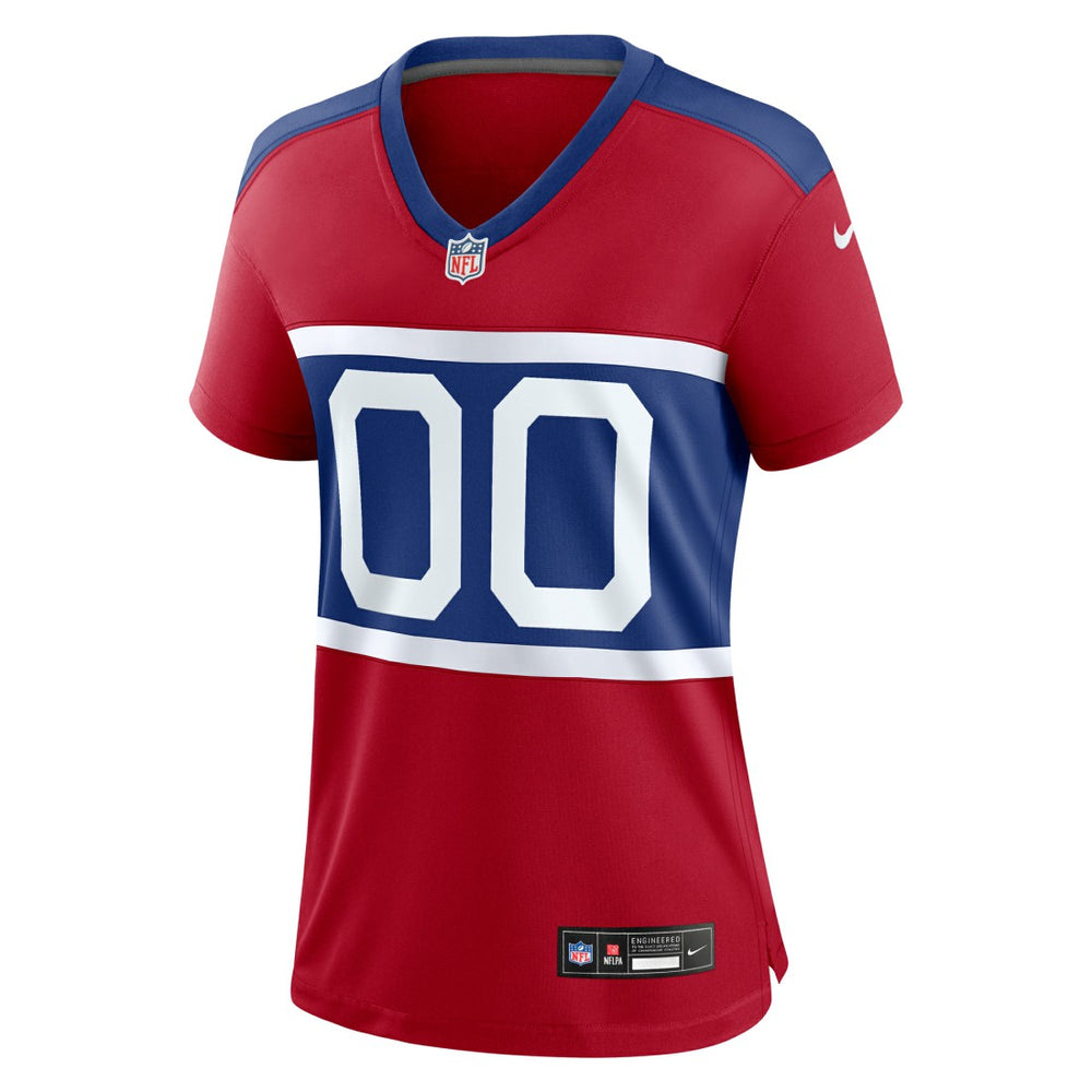 New York Giants Women's Alternate Game Custom Jersey Century Red | Nike for Sale