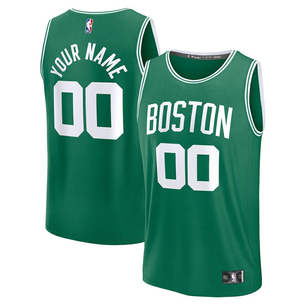 Boston Celtics Fast Break Custom Jersey Icon Edition Kelly Green - NBA