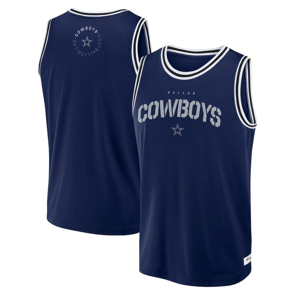 Dallas Cowboys Elements Future Ground Jersey Tank Top Navy | Fanatics