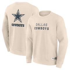 Dallas Cowboys Elements Future Ground Lettering Pullover Sweatshirt Cream | Fanatics