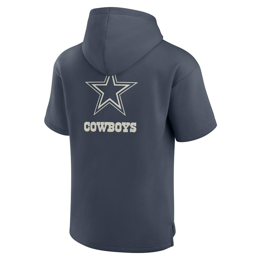 Dallas Cowboys Elements Future Ground Lettering Short Sleeve Pullover Hoodie Navy | Fanatics