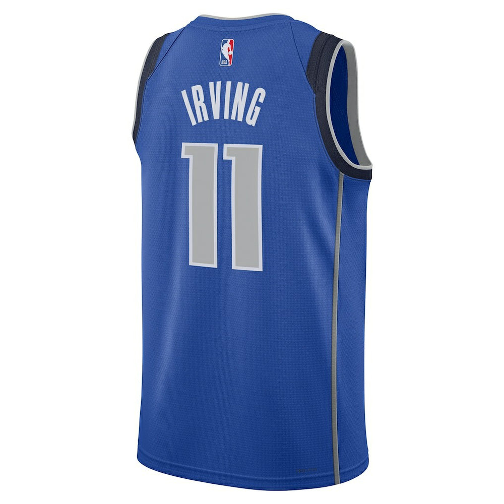 Kyrie Irving Dallas Mavericks Unisex Badge Swingman Replica Jersey Icon Editi- Blue - NBA