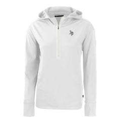 Minnesota Vikings Cutter & Buck Women's Daybreak Eco Recycled Half-Zip Hoodie White | NFL