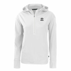 Green Bay Packers Cutter & Buck Women's Daybreak Eco Recycled Half-Zip Hoodie White | NFL