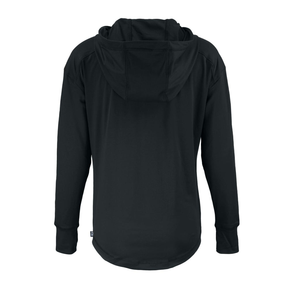 Detroit Lions Cutter & Buck Women's Daybreak Eco Recycled Half-Zip Hoodie Black | NFL