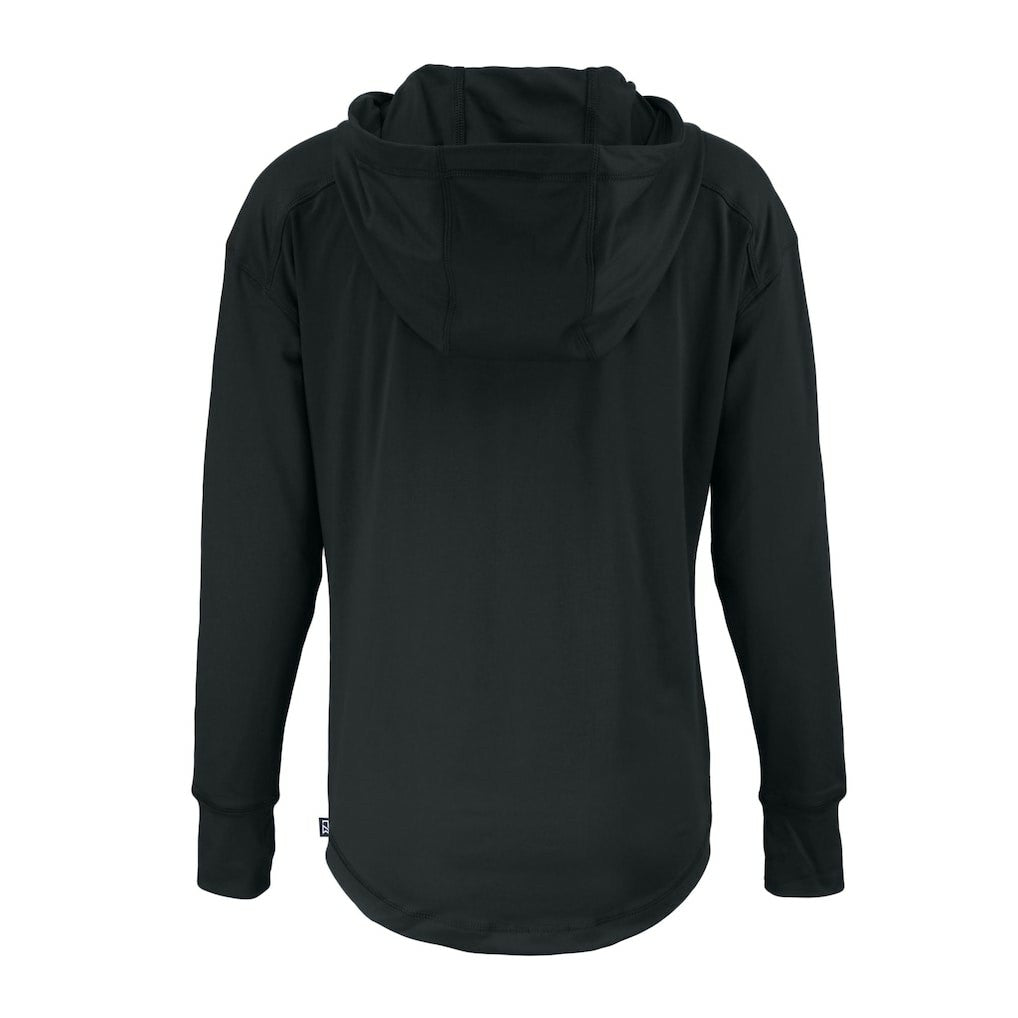 Green Bay Packers Cutter & Buck Women's Daybreak Eco Recycled Half-Zip Hoodie Black | NFL