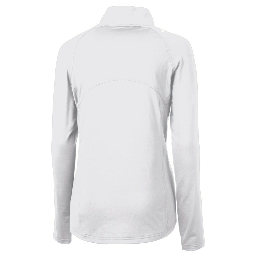 Jacksonville Jaguars Cutter & Buck Women's Adapt Eco Knit Stretch Recycled Raglan Half-Zip Top White | NFL