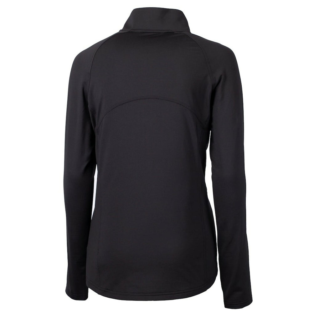 Las Vegas Raiders Cutter & Buck Women's Adapt Eco Knit Stretch Recycled Half-Zip Pullover Top Black | NFL