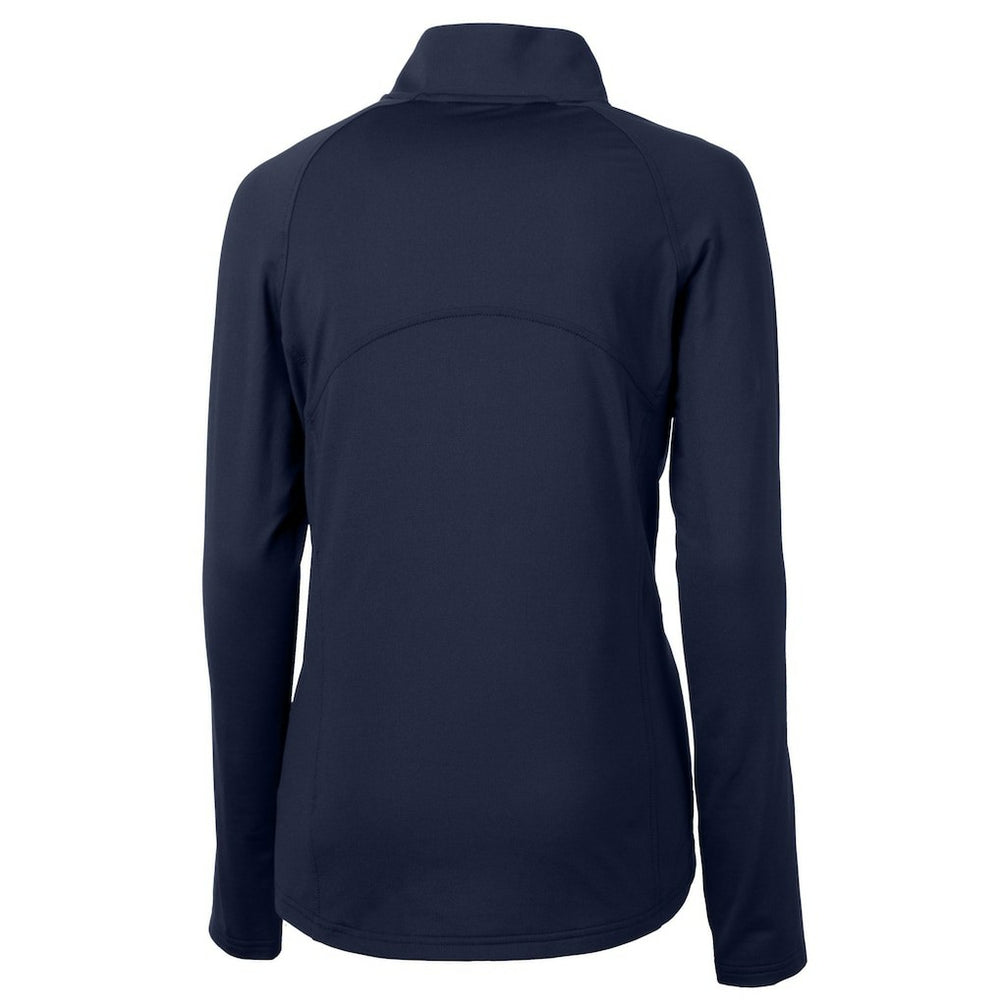 Chicago Bears Cutter & Buck Women's Adapt Eco Knit Stretch Recycled Half-Zip Pullover Top Navy | NFL